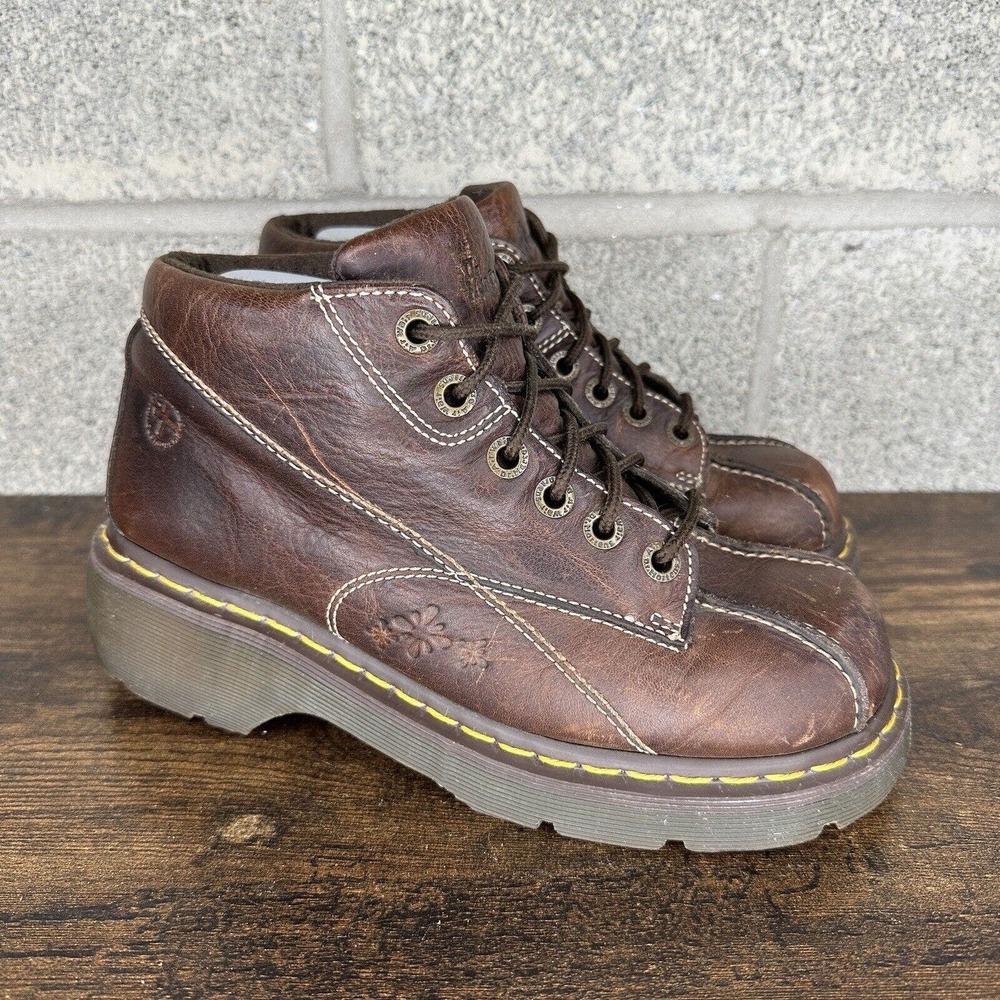 Dr Martens 12281 'Flower Power' Women's VTG 90's Y2K Platform Ankle Boots Size 8